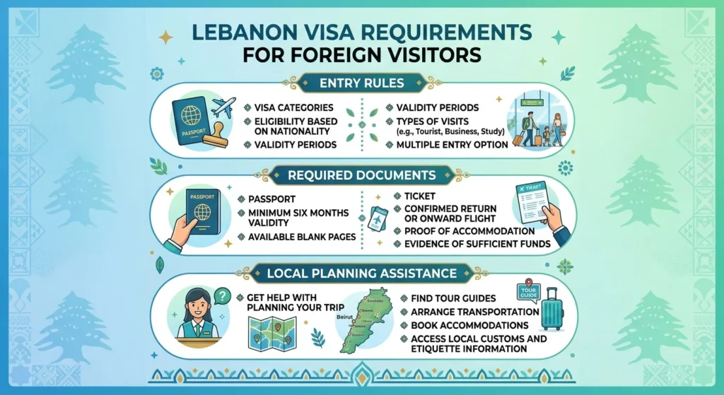 Lebanon Visa Requirements for Foreign Visitors