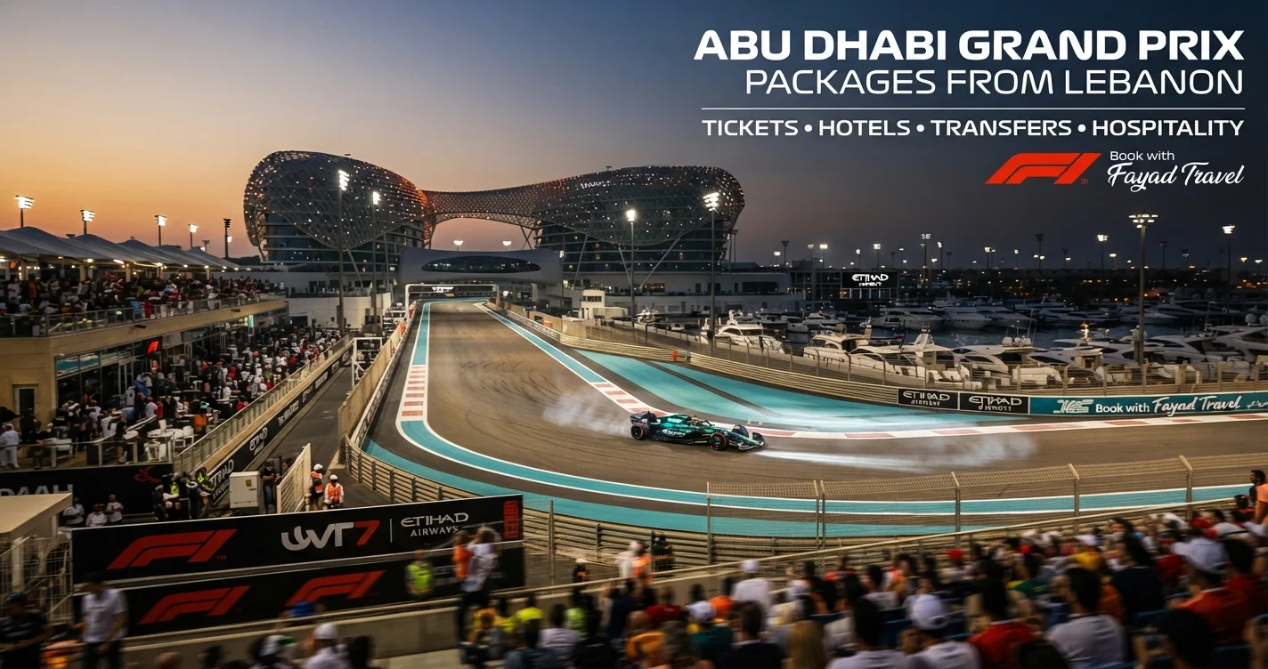 Abu Dhabi Grand Prix Packages From Lebanon